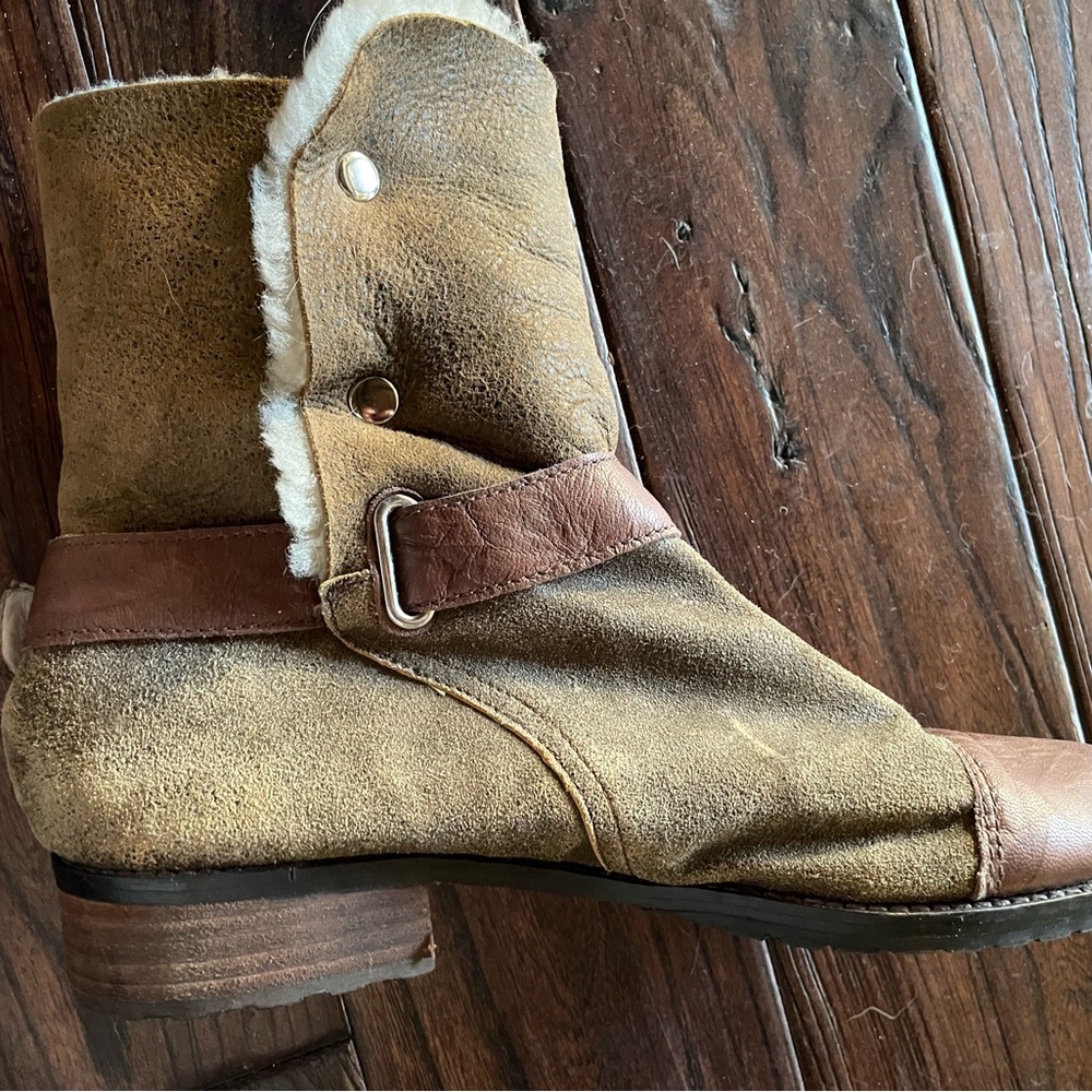 Matt Bernson shearling aviator boots 10